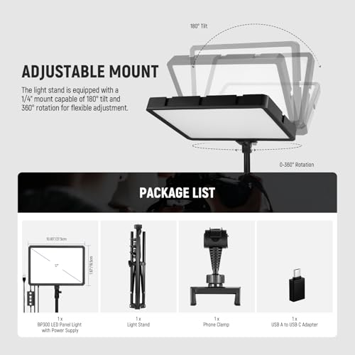 NEEWER NEEWER BASICS LEDビデオライト BP300 の商品画像 8