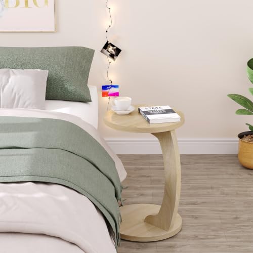 WOLTU Beistelltisch Couch, Couchtisch rund, Sofatisch Kaffeetisch – Ansicht 4