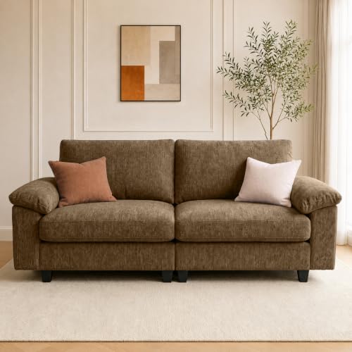 Image of 78 inch Loveseat Cloud Couch, Sectional Couches for Living Room