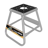 GRAND PITSTOP Motorcycle & Powersports Maintainence Stand Dirt Bike Stand,Universal Detachable Powder Coated non Slip Off Road Steel Heavy Duty Dirtbike Maintenance Motorcycle Box Stand (Silver)