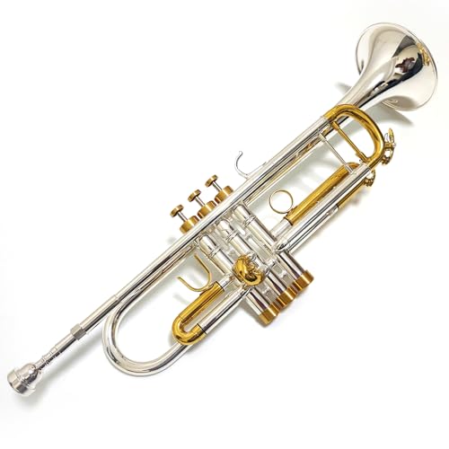 Bb Trumpet Standard Brass Trumpet Set W/Mouthpiece and Case,for Beginner or Advanced Student