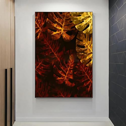 Affiches modernes de texture de feuille pour raviver un mur blanc triste