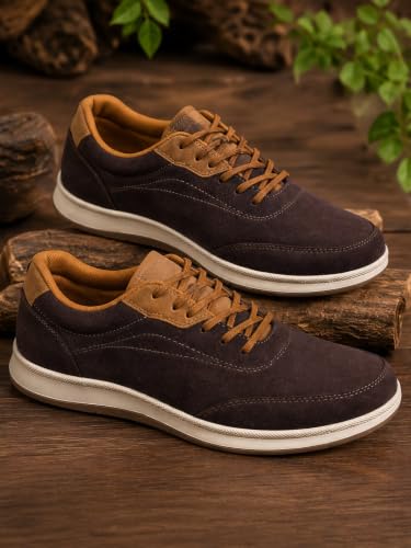 Image of Centrino Sneakers for Men | Lightweight Casual Shoes for Men Stylish | Breathable Mesh Walking Shoes | Cushioned Insole Comfortable Shoe for Man | Durable Sole Footwear|Trendy Lace-Up Shoes for College, Parties & Daily Use (9623)