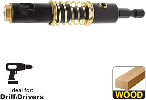 Miniatura 3 de Big Horn 19138 Broca de estante de 1/4 pulgada Broca autocentrante