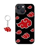 Japanese Anime Designed for iPhone 13 Case with Keychain, Anime Classic Characters Compatible with i