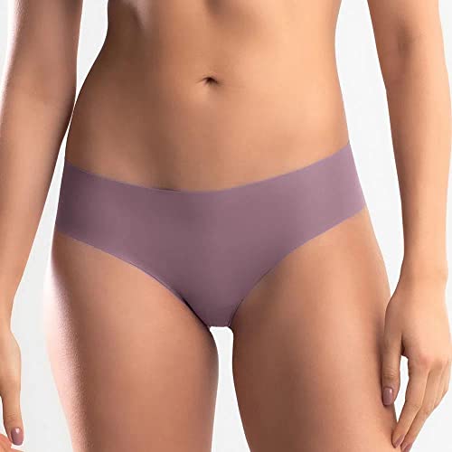 Calcinha Biquíni Microfibra Sem Costura She Rosa queimado Gg