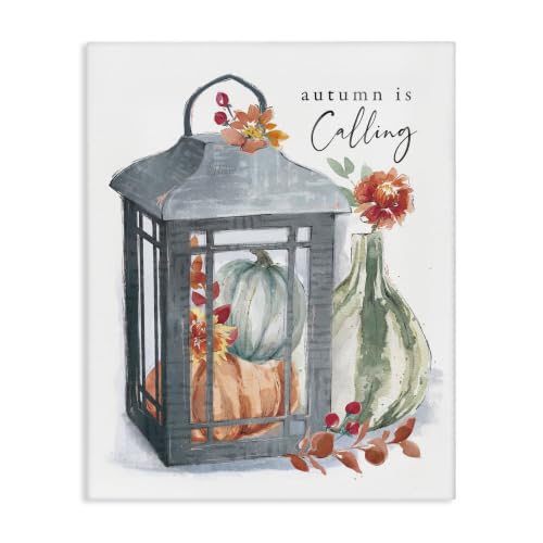Autumn Gourds Floral Watercolor, 24 x 30 Inch Canvas Wall Art