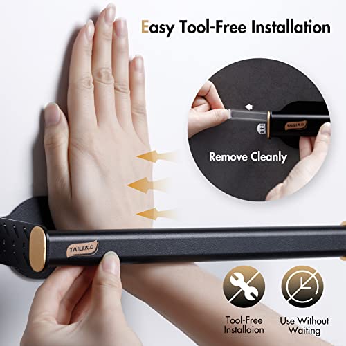 Taili Suction Cup Soap Dish Holder Double Layer & Paper Towel Holder, Toilet Paper Holder Self Adhesive, Bathroom Drill-Free Toilet Tissue Holder Wall Mount, Stainless Steel Toilet Paper Roll H #TOP2