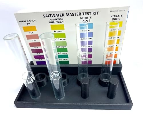 Chris's Aquatic Design API™ Test Kit Stand and Drying Station for Aquariums (Black)