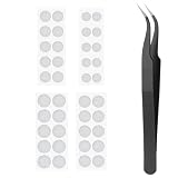 40 Pcs Earbuds Dust Filter Replacement Kit with Tweezers, Anti-Dust Mesh Earphone, Anti-Dust and Sweat-Resistant Earphone Accessories, in Ear Headphone Dust Filter(4mm, 4.2mm, 4.7mm, 5mm)
