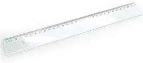 Acrimet Régua 30 cm em Poliestireno Cristal Resistente 981.3