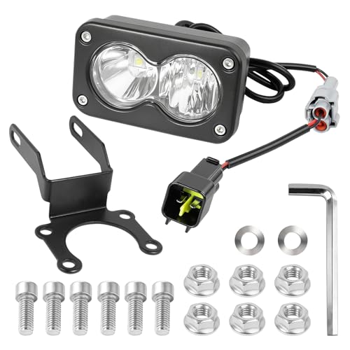 Joworthy LED Headlight Kit Compatible with SurRon Segway X260 Talaria Sting R MX4 Dirt Bike Light Bar Motorcycle Headlight Kit with Mount Bracket Switch Adapter Cable Yellow Light