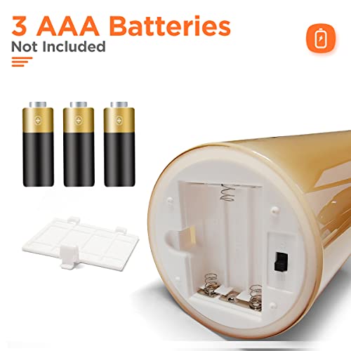 Tyawon Glass Battery Operated Led Flameless Candles With Remote And Timer thumb #5