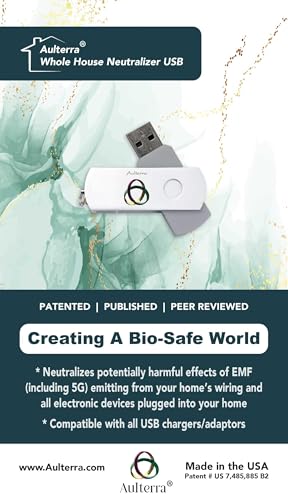 Aulterra EMF Home Neutralizer USB for Whole House to Neutralize Harmful Incoherent EMF Frequencies Including 5G
