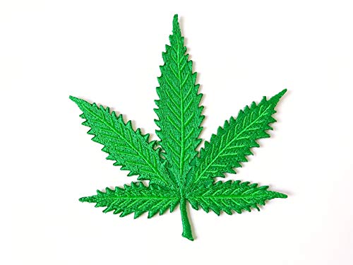 TH Marijuana Leaf Patch for Jeans, Bags, Clothing