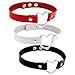3 PCS Femmes Alliage Coeur Ras Du Cou Creux Coeur Punk Collier Party Club Femme Col Collier