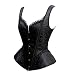 SZIVYSHI Mujer Sexy Gótico Vintage Steampunk Brocado Lace Satén Bone Correa Corsé...