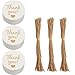 100 Etichette Rovine In Carta Kraft – Rotonde 3,5 Cm Con Foro, Per Prezzi, Bomboniere E Scrapbooking