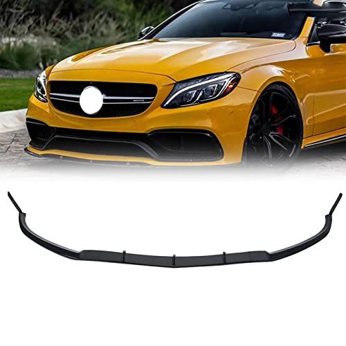 Lèvre de pare-chocs avant pour Benz Classe C W205 C205 14-18 ED1 style spoiler avant noir brillant