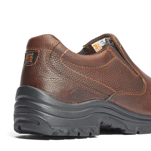 Timberland PRO Timberland PRO Men's TiTAN Slip On Alloy Safety Toe Industrial Work Shoe, Camel Brown-2024 NEW, 10.5M
