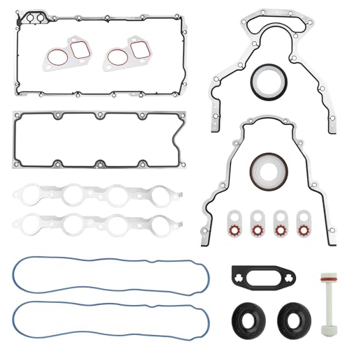GEN 3 5.3 LS Gasket Set, 6.0 Head Gasket Kit Compatible with 1999-2010 GM Chevrolet 4.8L/5.3L/5.7L/6.0L LS1 LS6 LQ4 LQ9 Engine, Replace# 12633904 12558177 BTR73450