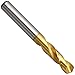 YG-1 DN515 High Speed Steel Screw Machine Drill Bit, TiN Finish, Straight Shank, Parabolic Spiral, 130 Degree, #10 Size, 3/16