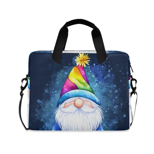 Maletín para portátil con diseño de gnomo rainbow