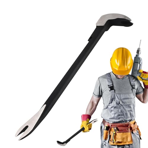 Kirdume - Nail Puller Tool, Carbon Steel Utility Claw Bar, Hammer Design Nail Extractor Tool, Crowbar Tool, Flat Pry Bar for Home Remolding & Woodworking - -7%