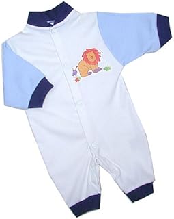 Babyprem Premature Baby Romper Playsuit Cotton Clothes Blue Lion 1.5-7.5lb