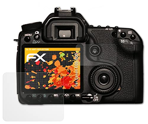 atFoliX Screen Protector compatible with Canon EOS 50D Screen Protection Film, anti-reflective and shock-absorbing FX Protector Film (Set of 3)