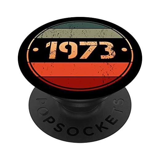 Popsockets vintage 1973 edición limitada 1973 cumpleaños 1973 PopSockets PopGrip Intercambiable
