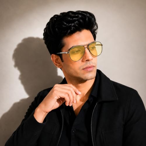Image of ROYAL SON Men Aviator Polarization Sunglasses