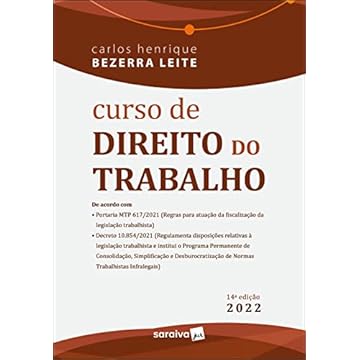Capa do livro Curso de Direito do Trabalho - 14ª edição 2022