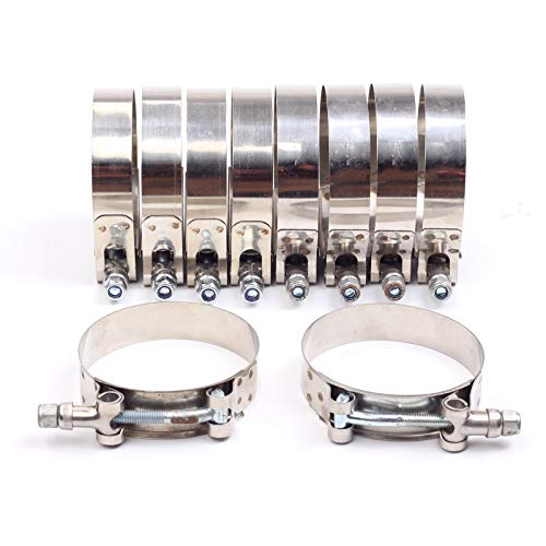 T-bolt clamps 133-141mm stainless steel for 5" hose