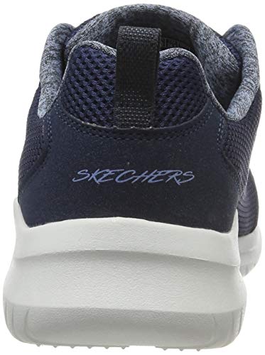 Skechers Skechers Women's Ultra Flex 2.0 Trainers, Blue Black Mesh Duraleather White Trim NVY, 4.5 Big Kid