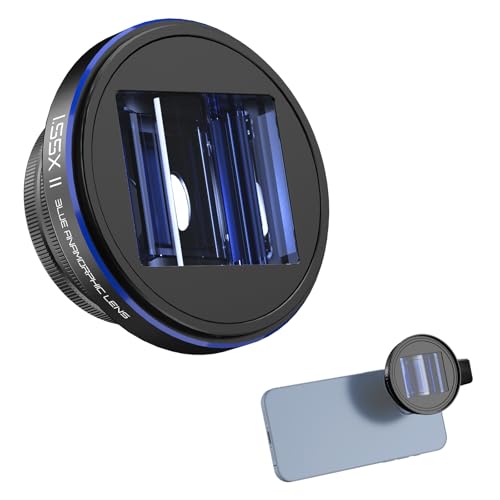 Lente Anamórfica 1.55x Neewer Pro de Alta Definición Óptica con Filtro de 72mm para Móvil