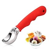 NICHT-SLIP,EINFACH ZU HARTER EISCREME - Gummihandgriff mit finger gerillt bietet einen perfekten rutschfesten griff beim schöpfen.Es ermöglicht einen festen griff gei einem weichen berührungssinn