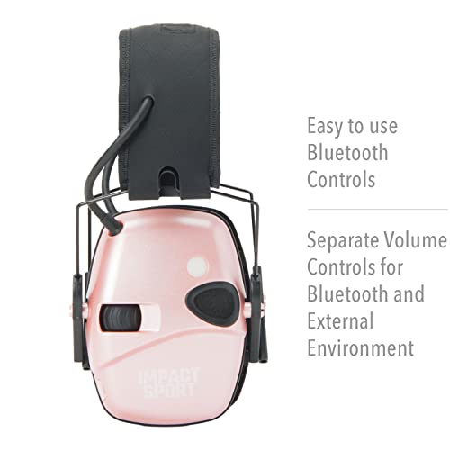 Honeywell Ademco Howard Leight Impact Sport Bluetooth Metallic Rose Gold, Youth/Adult Small (R-02544) #TOP3
