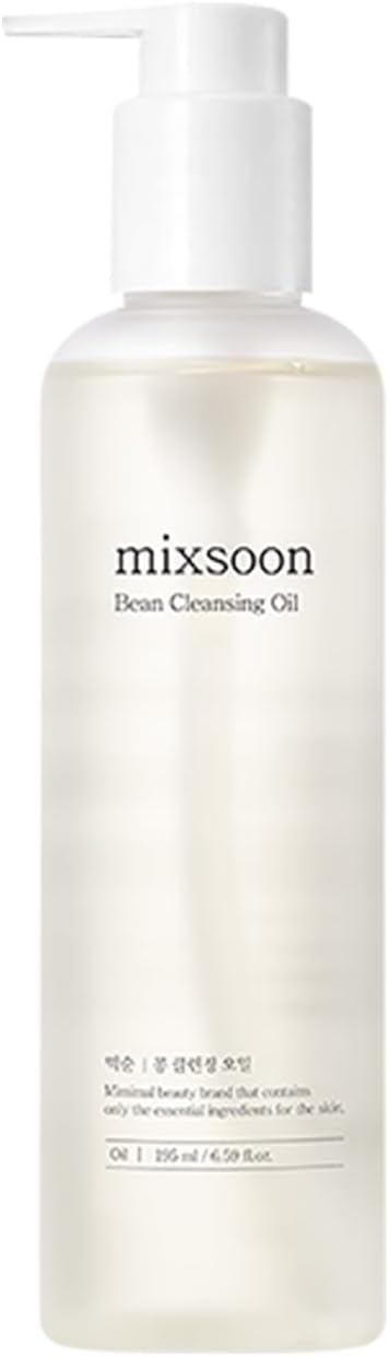 Bean Cleansing Oil - Lightweight Oil Deep Cleansing and Makeup Remover, Fermented Bean, Hydrating and Balancing for Smooth Skin 195ml / 6.59 fl.oz. Korean Glass Skin Care