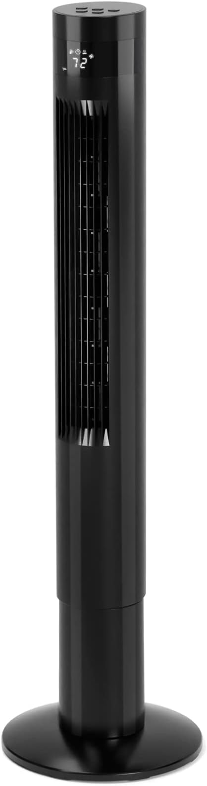 Tower Fan Portable Floor Fans 85°Oscillating Fan 43'' Quiet Cooling 12H Timer Remote Control Standing Bladeless Electric 3 Speeds Wind 3 Modes Bedroom Office(43 inch, Black)