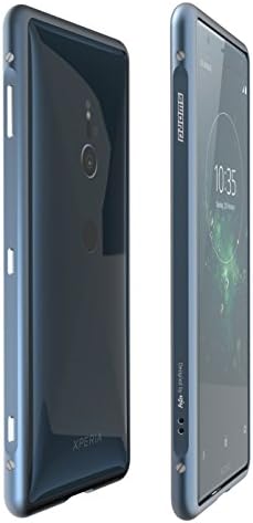 SONY XPERIA XZ2 Case, CNC Aircraft Metal Bumper Cases, Aluminum Alloy Bumper Frame for Xperia XZ2 5.7’’(Blue)