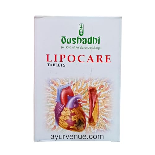 LIPOCARE TABLETS (100 tab) | Cholesterol Support Supplement | Oushadhi | AyurVenue.com