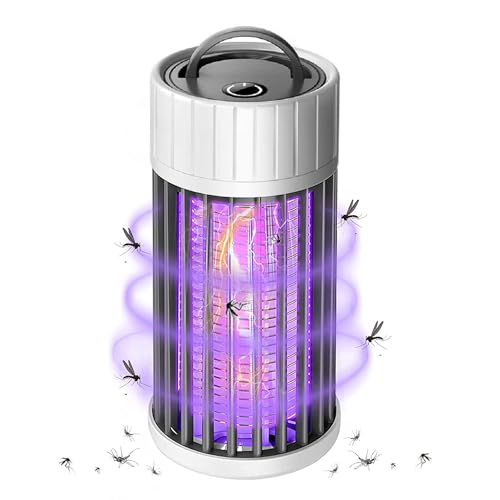 Image of Mosquito Killer Lamp, USB Powered Physical Bug Zapper Hanging Electronic UV Fly Killer Plug in 360°Attract Insect Catcher for Home Office Garden Plant Protection Indoor Outdoor Summer Trip Camping