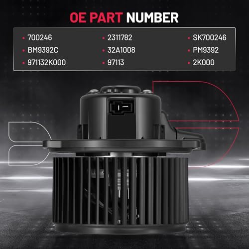 Image of BDFHYK AC Heater Blower Motor Fan 700246 Compatible with 2010 2011 2012 2013 Kia Soul 2.0L L4,HVAC Blower Motor Assembly Replacement for 2311782 SK700246 BM9392C 32A1008 PM9392 971132K000 97113 2K000