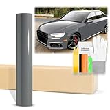 60'x480' (5FTx40FT) Dark Nardo Gray High Gloss Glossy Vinyl Wrap Auto Car Sticker Decal Film Sheet Bubble Free Air Release Technology with Tool Kit