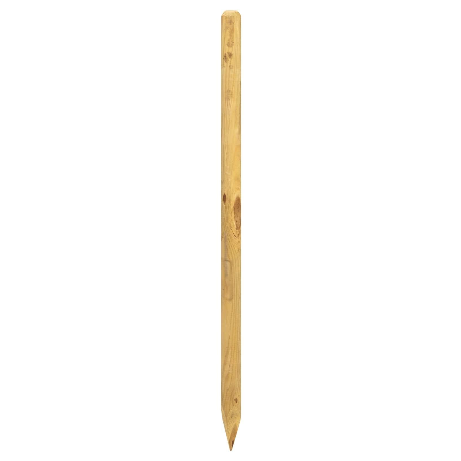 vidaXL Postes de valla 12 uds. Verde 150 cm Madera de Pino Maciza
