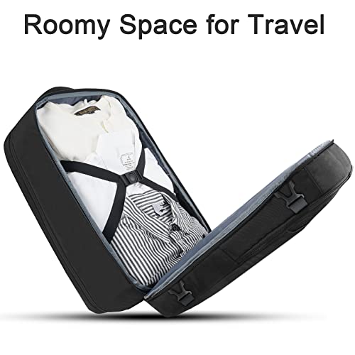 Matein Travel Backpack Airline Approved, Underseat Carry On Backpack For Men & Women, 40L Large Backpack With 17 Inch Laptop Compartment & Shoe Bag For Airplane Flight Luggage Personal Item, Black #TOP3