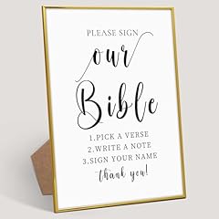 Bible Guestbook Sign, 12