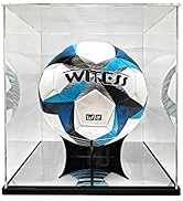 Soccer Ball Display Case Full Size,Acrylic Display Case for Soccer Ball Collectibles,Clear Storag...