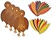 Thanksgiving Turkey Craft Kit | Makes Up To 4 Turkeys | Party Activity